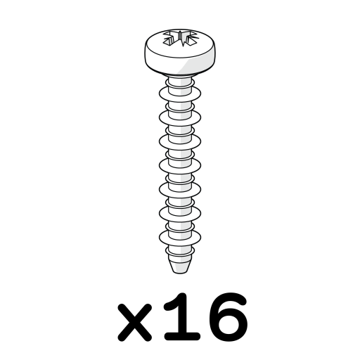 Self tapping hilo platite screw 3.5x20mm 800.0061 x16