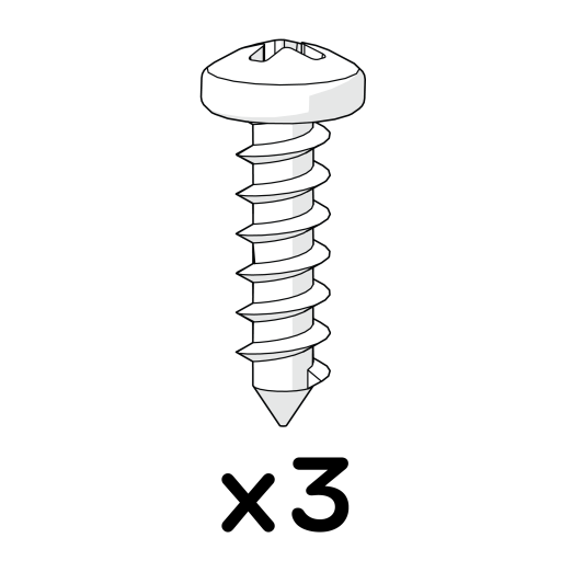 Wood screw 3.5x12mm pozi pan 800.0096 x3