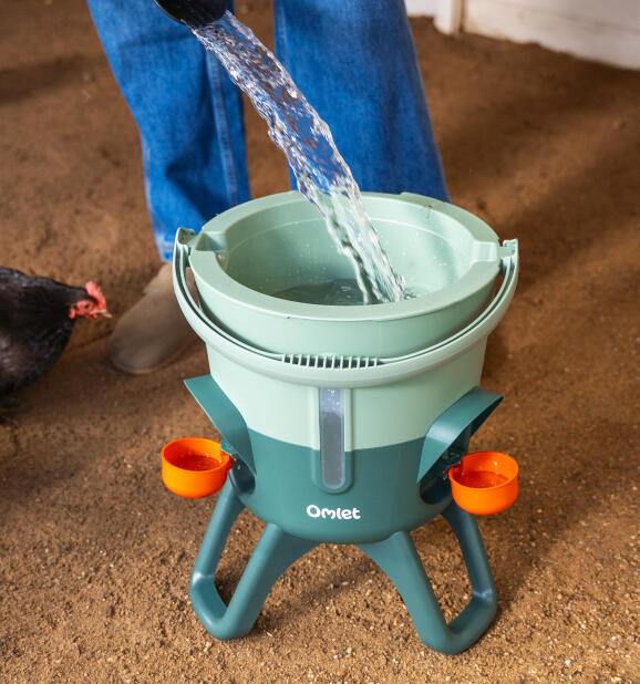 Notre abreuvoir isolé pour poulets est le complément parfait de votre manGeoire pour poulets sans déchets