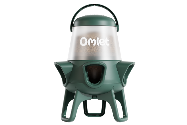 omlet no waste chicken feeder