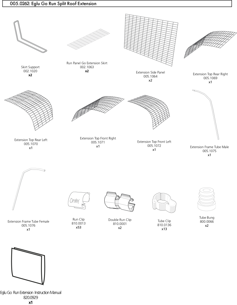 Go Run Extension Split Roof