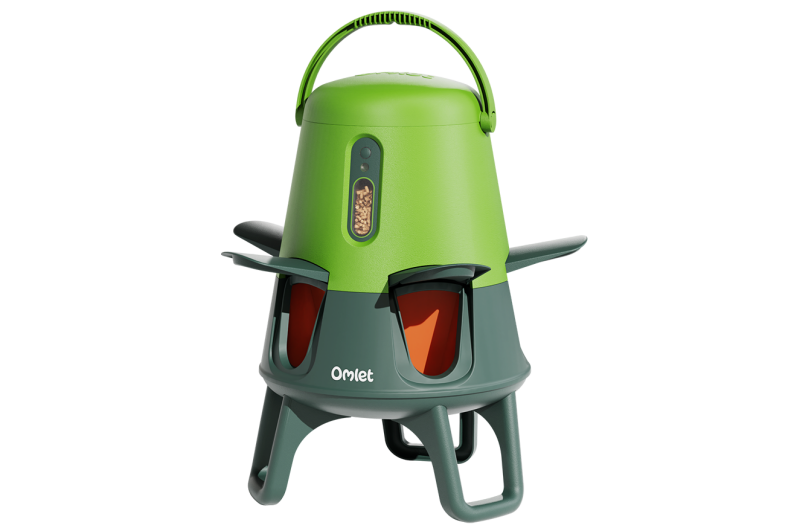 Smart no waste chicken feeder