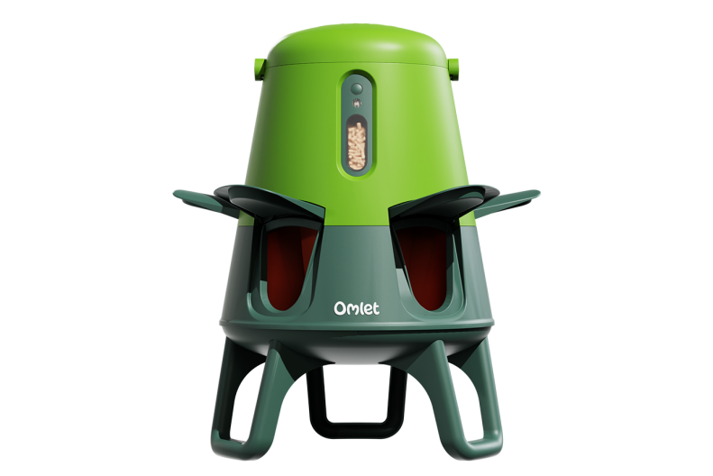 omlet smart no waste automatic chicken feeder