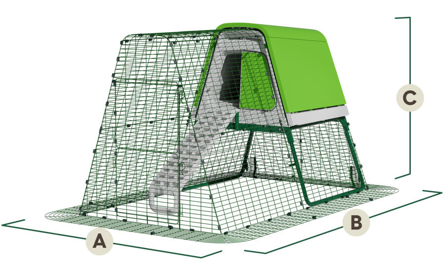 Eglu Go dimensions de la structure