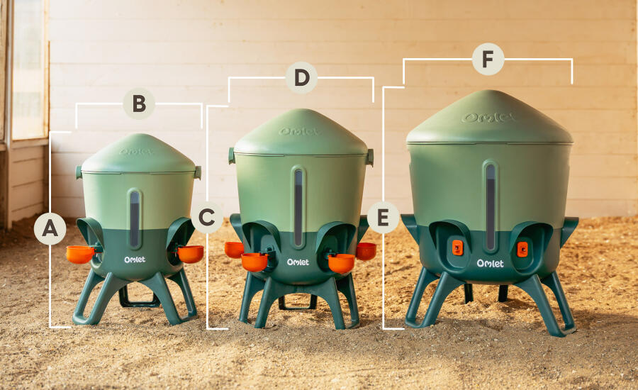 omlet insulated chicken waterer dimensions