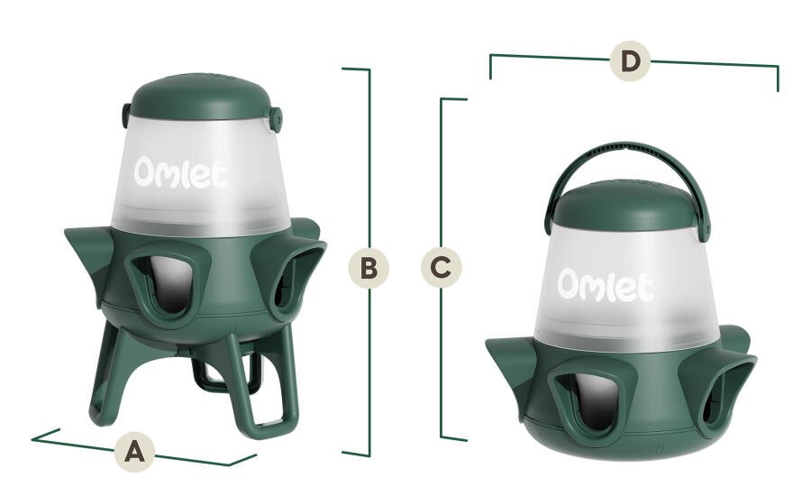 no waste smart feeder dimensions