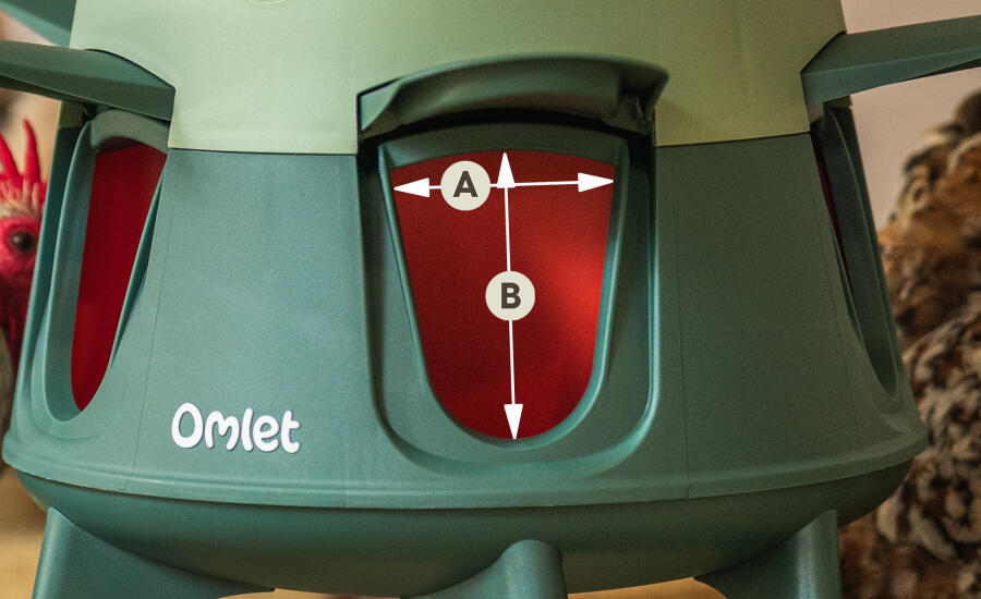 Smart automatic chicken feeder port abmessungen