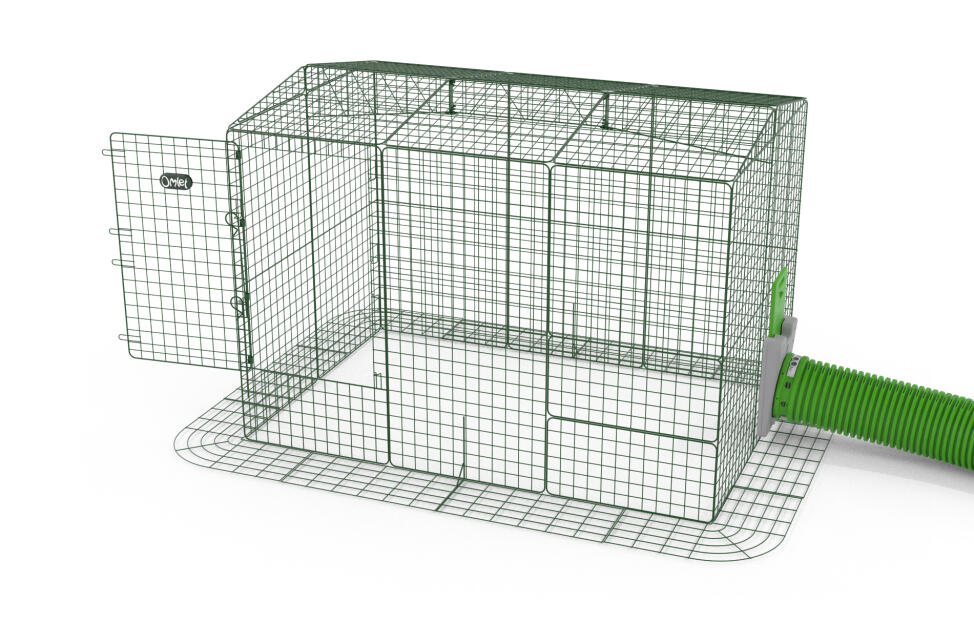 Un diagramme d'un parcours pour cobayes avec un tunnel Zippi attaché