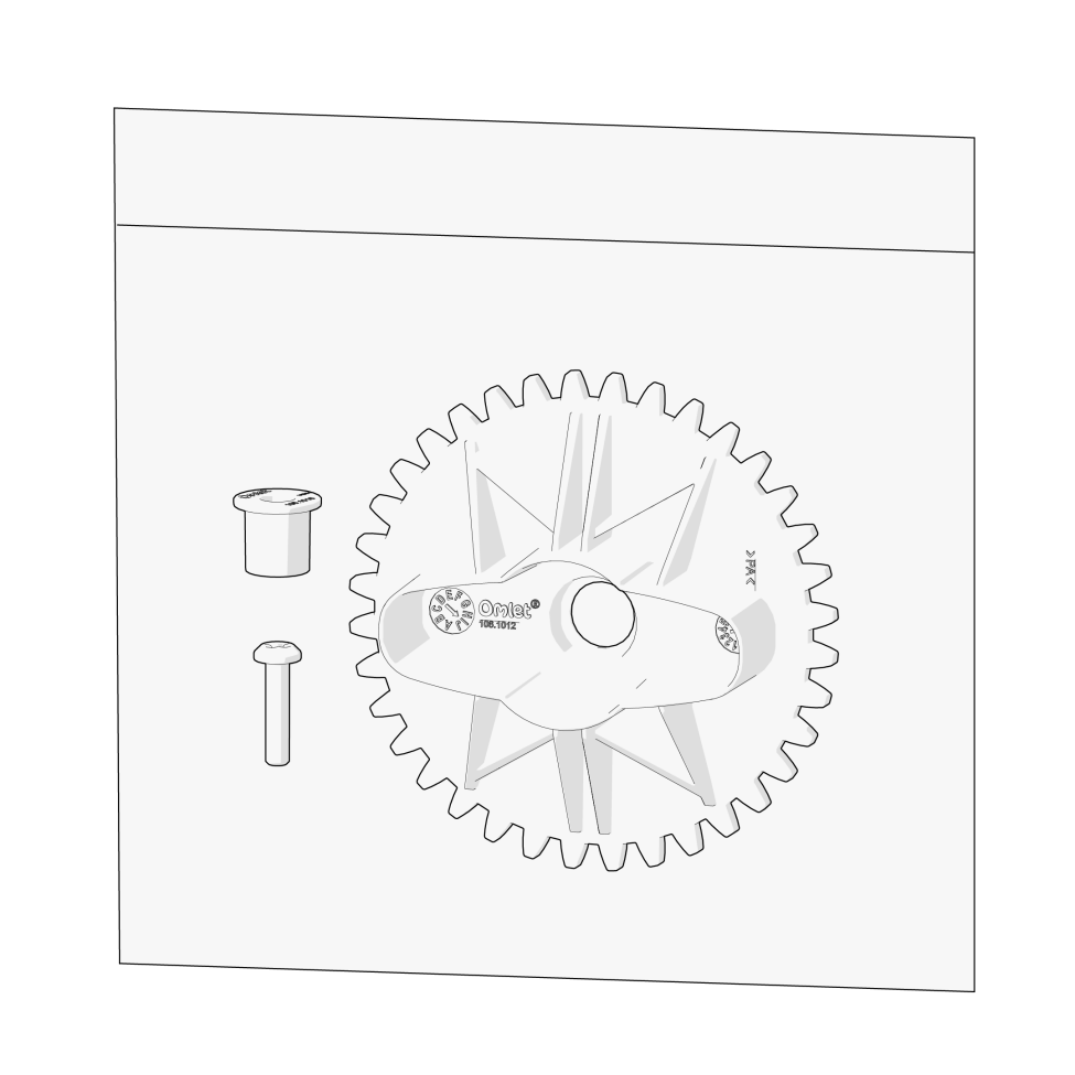 Smart Autodoor für Eglu Go  bagged handle stirnradgetriebe