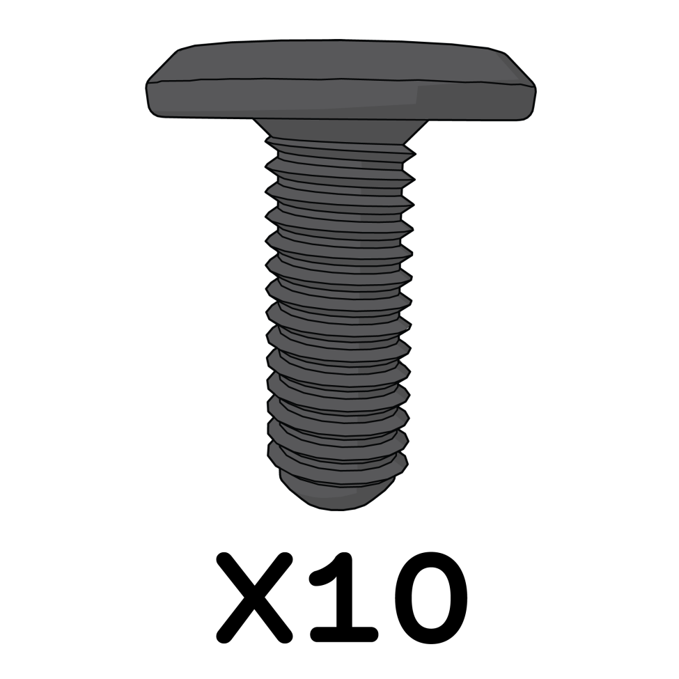 M6x12mm Bolt Black (800.0472)