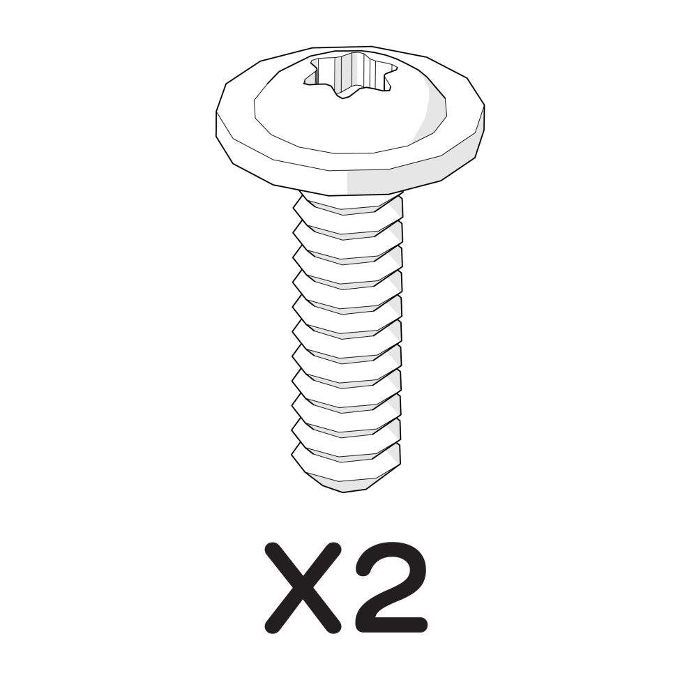Flanged Torx Screw Stainless Steel m4x14mm pack of 2