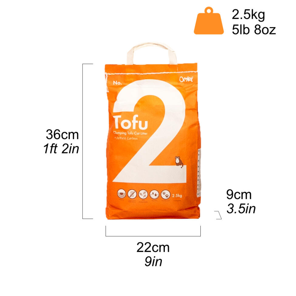 Grenen kattenbakzak met afmetingen