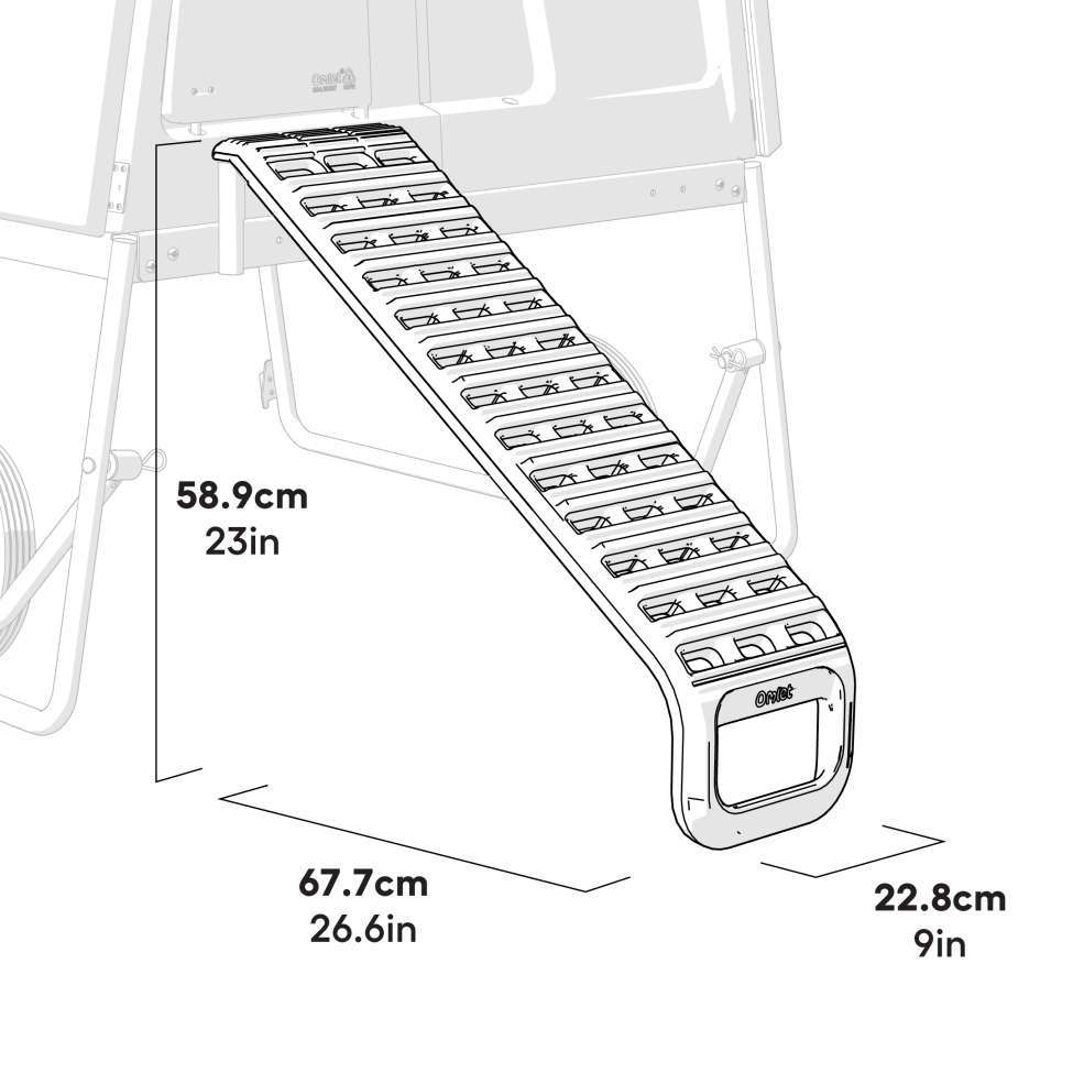 Omlet Cube ladder dimensions