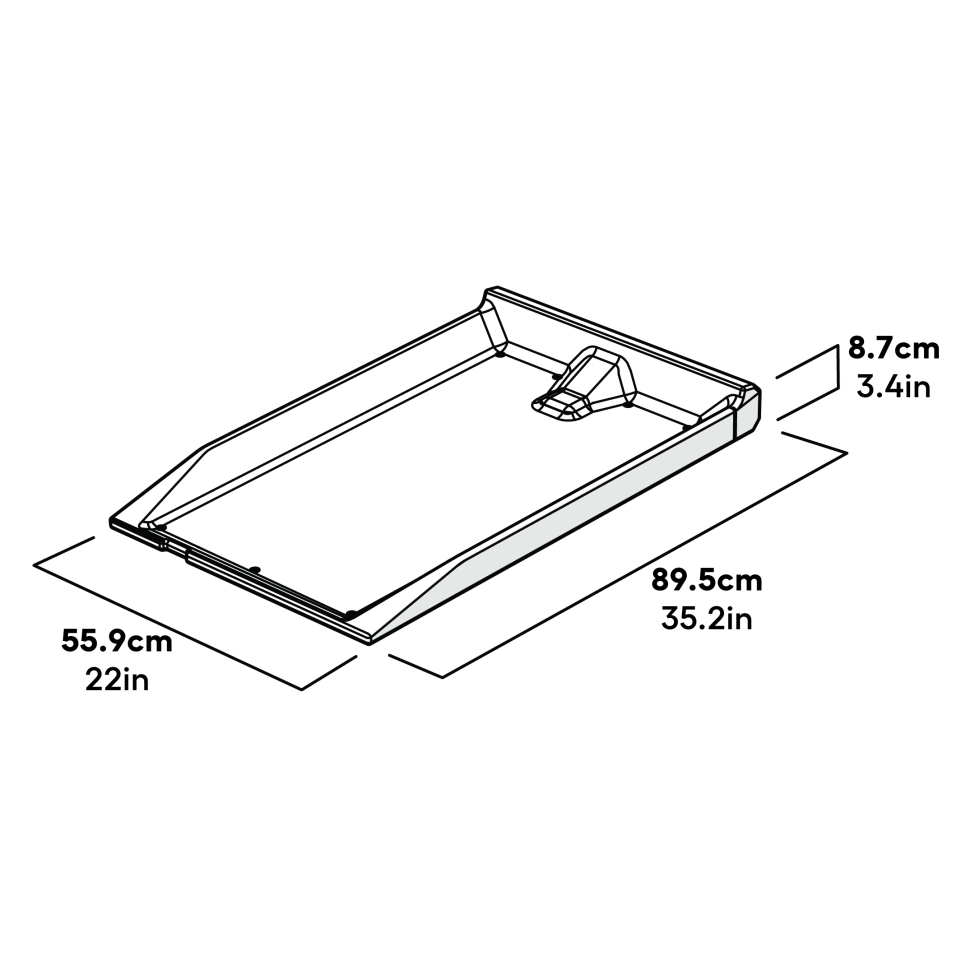 Cube mk2 uitwerpselbak - afmetingen groen