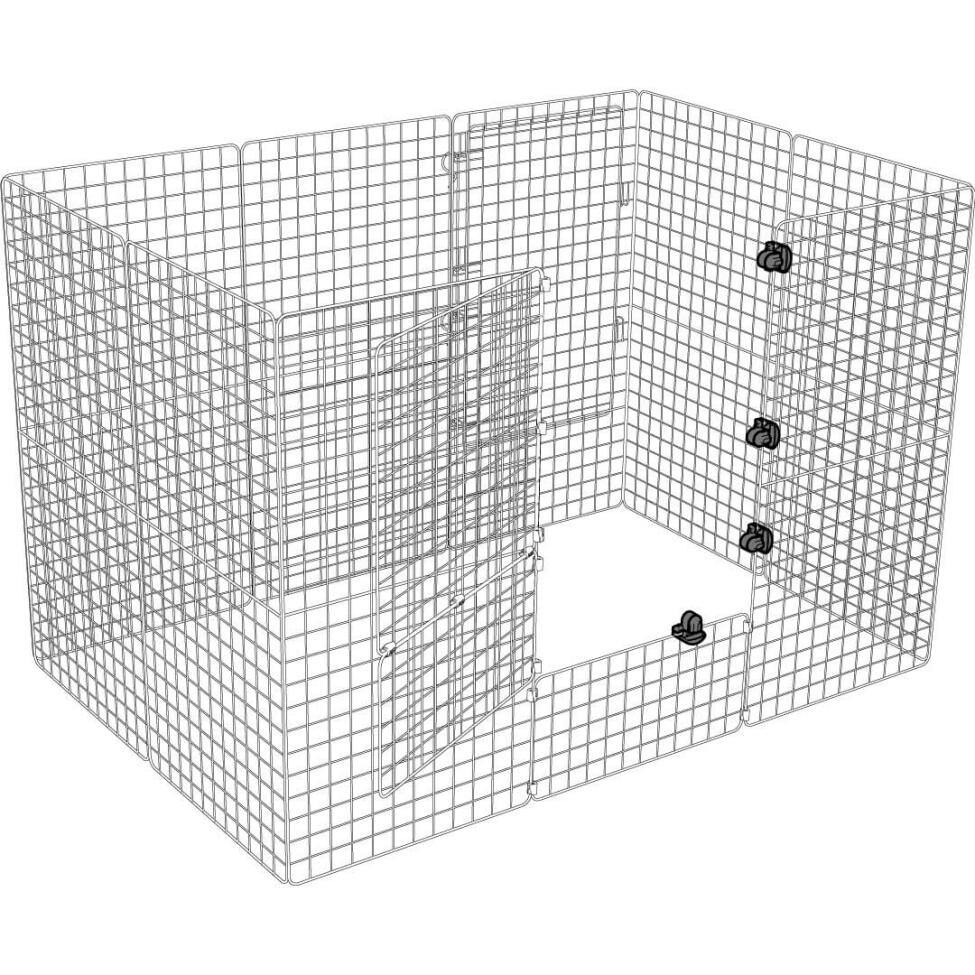 Zippi serrures attachées au parc pour enfants Zippi 