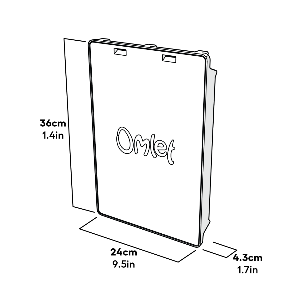 AutoDoor Door Assembly Green Dimensions (014.0027.0001)