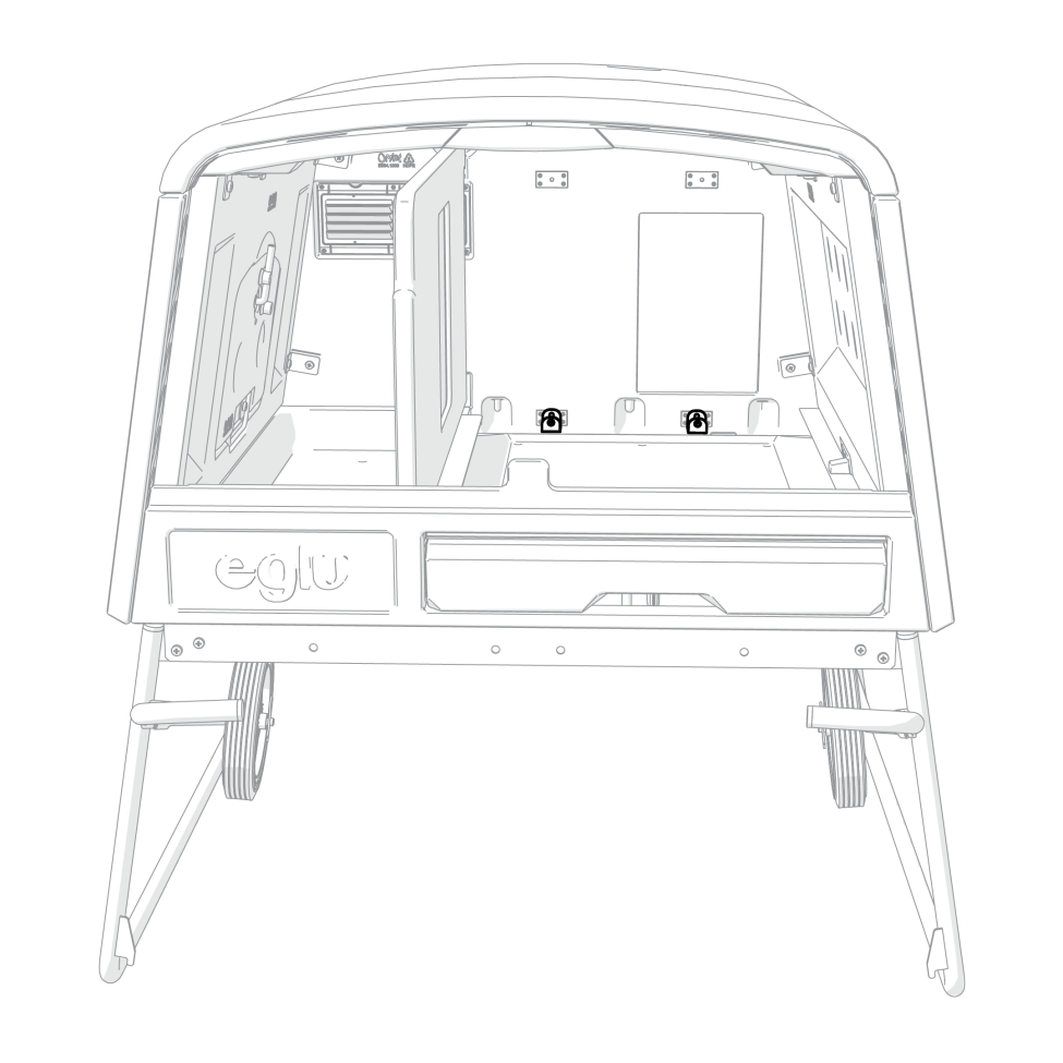 Autodoor Mounting Bracket - Pack Of 2 on Eglu Cube