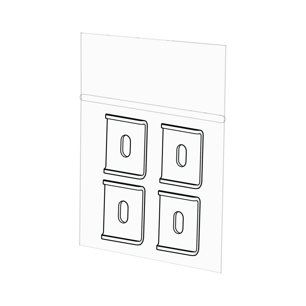 Autodoor Run Handle Washer - Pack Of 4