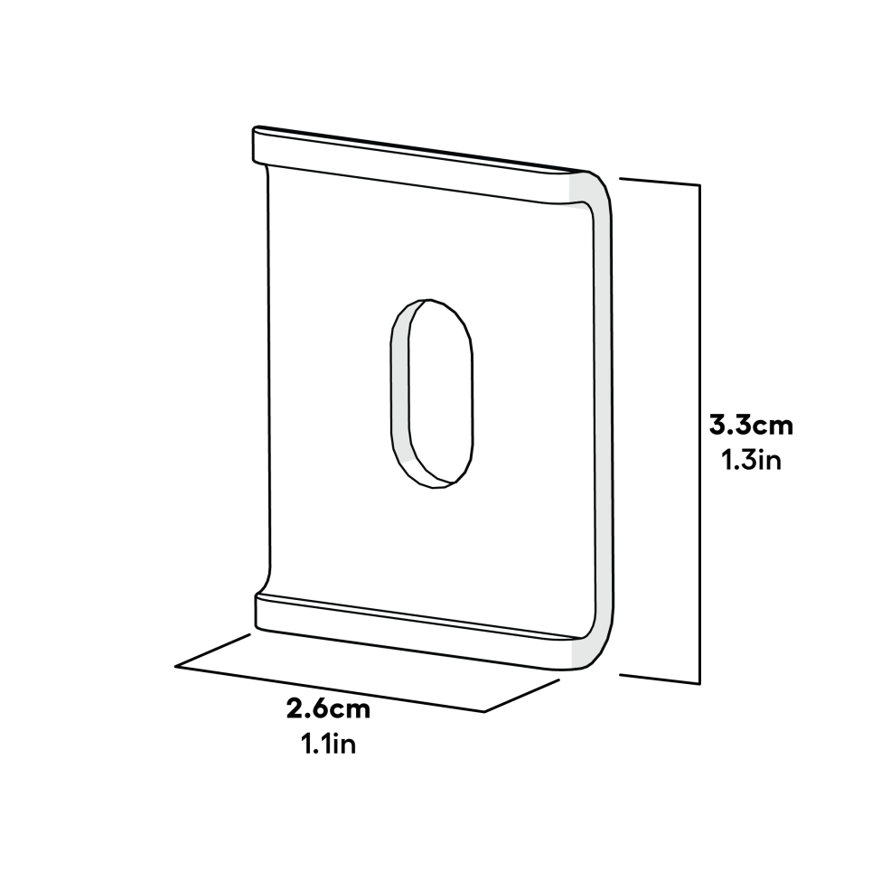 Autodoor Run Handle Washer - Pack Of 4 Dimensions
