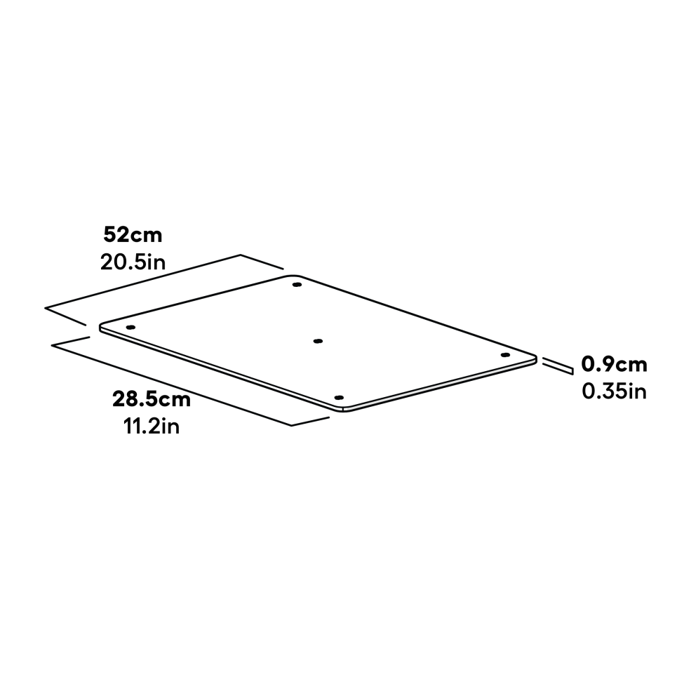 Planche de base pour lit de chien 36 dimensions (093.1009)