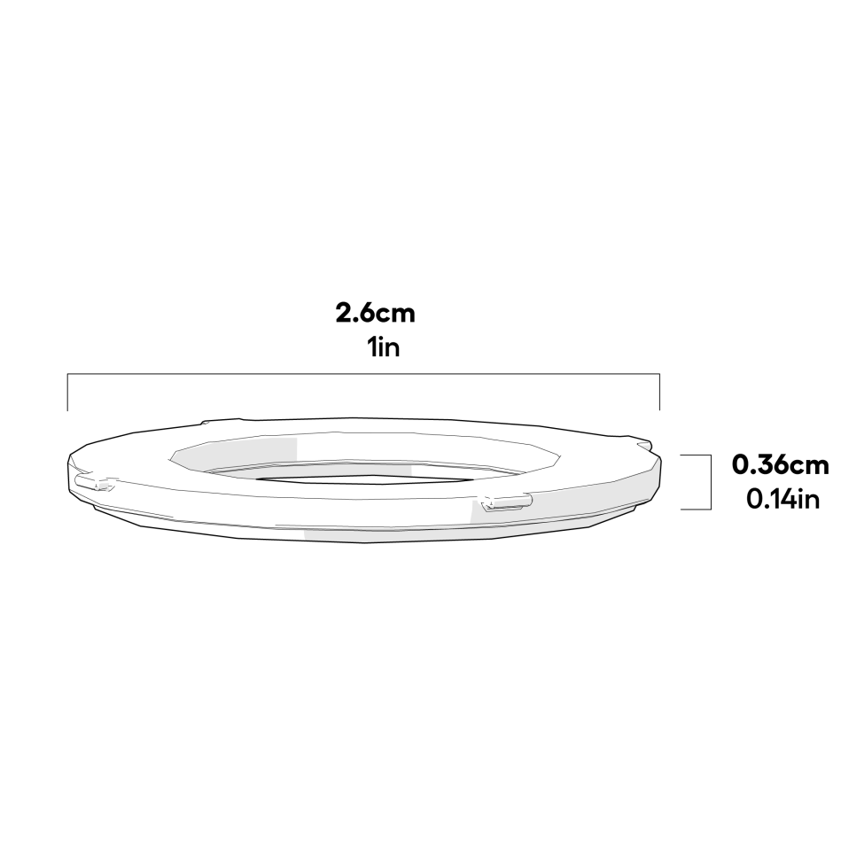 Chicken Waterer 5 Gallon Drain Cap Seal dimensions