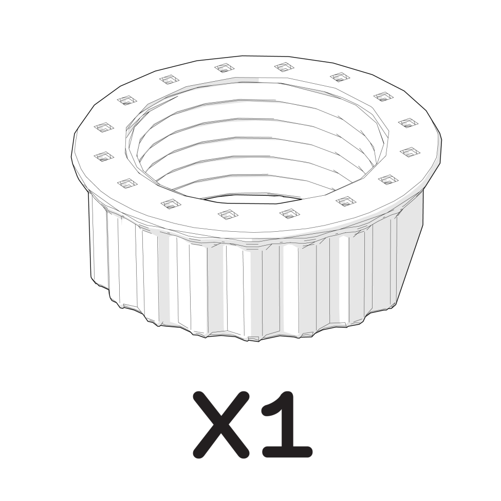 Chicken Waterer 5 Gallon Drain Nut