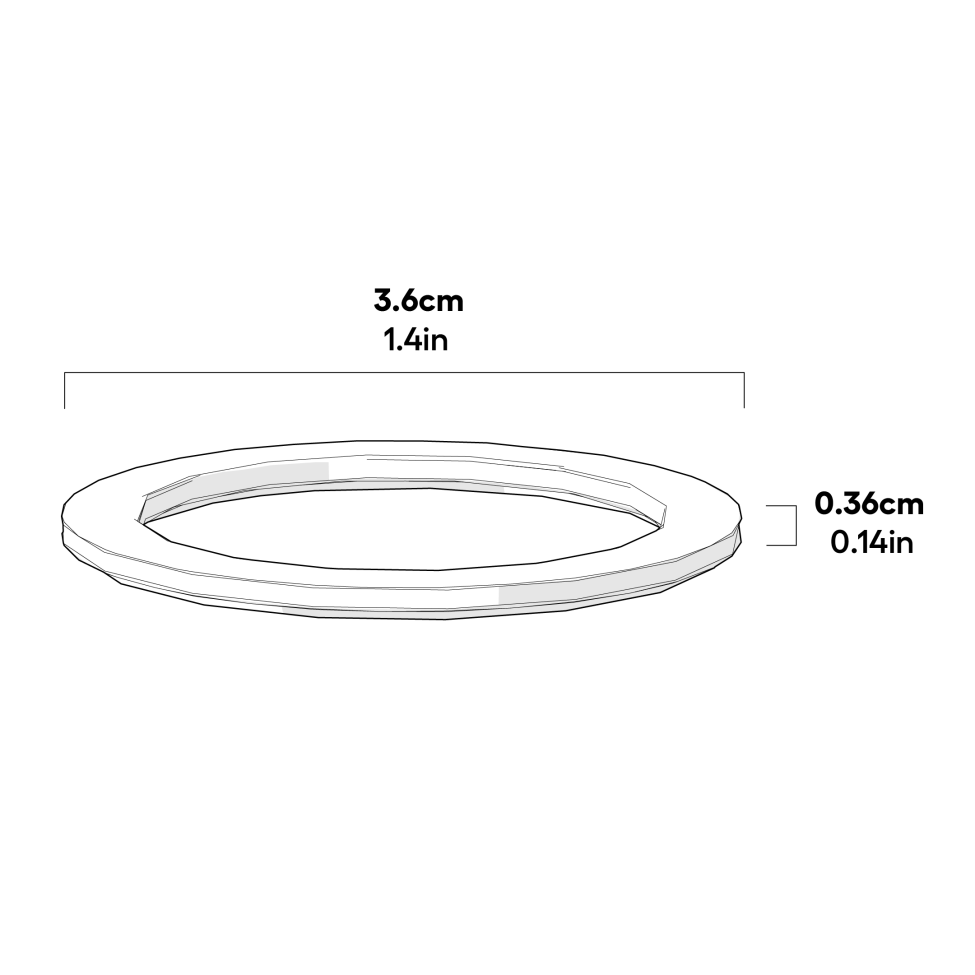 Chicken Waterer 5 Gallon Drain Seal dimensions
