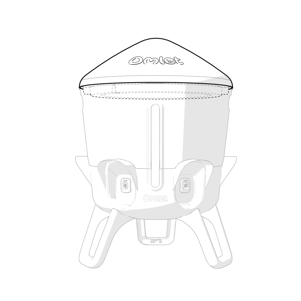 Chicken Waterer 5 Gallon Lid