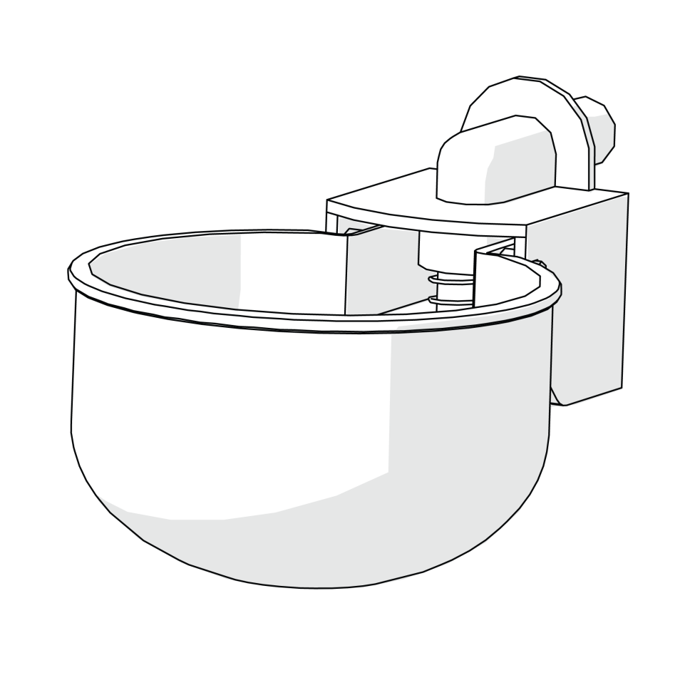 Chicken waterer autofill single cup
