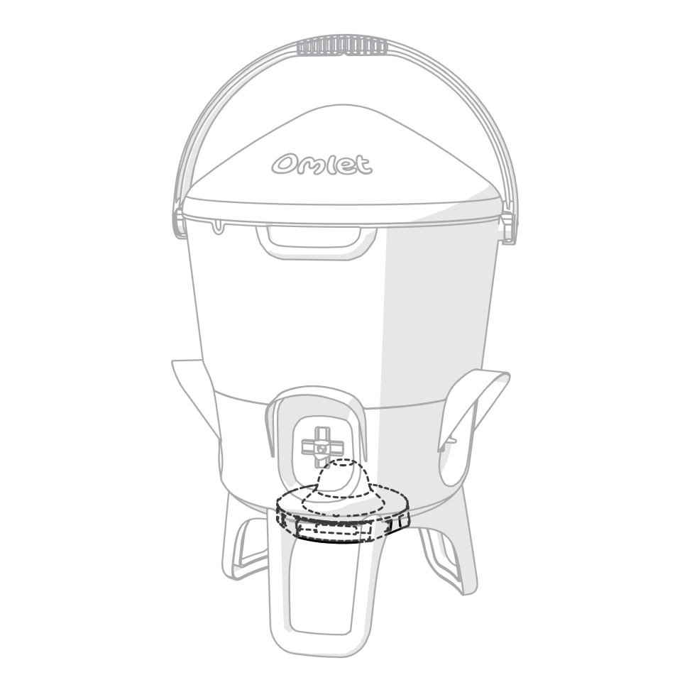 Chicken Waterer Stand Center on the Chicken Waterer