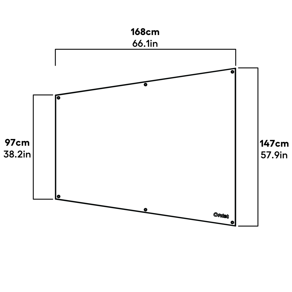 Klare abdeckung für Eglu Go - abmessungen in voller länge (810.0087)