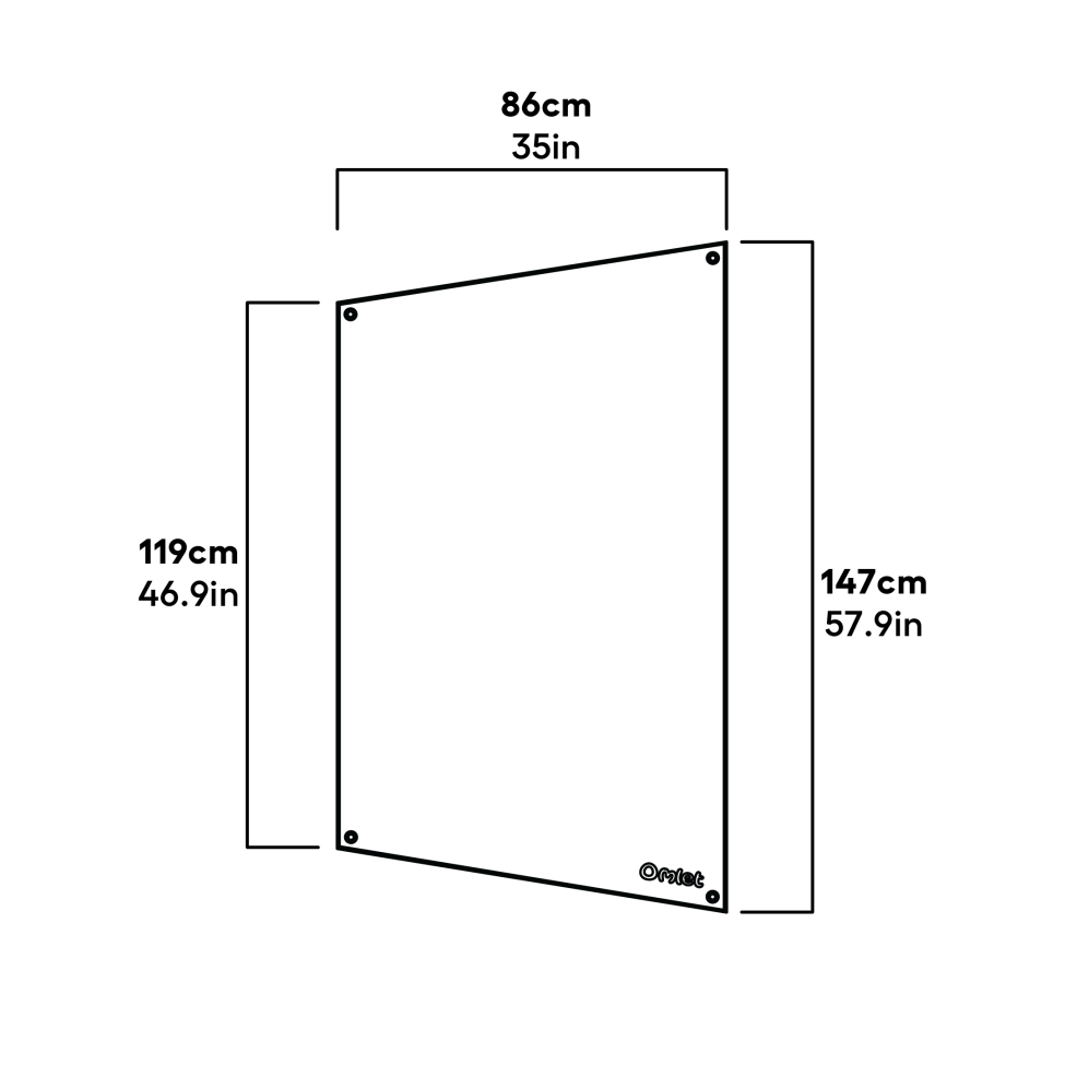Clear cover for Eglu Go and Classic - half length dimensions (810.0119)