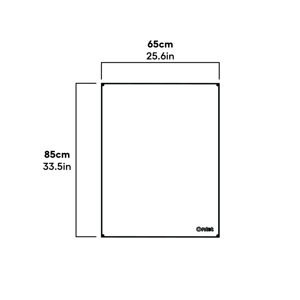 Klart dæksel til Eglu Go up dimensions (810.0129)