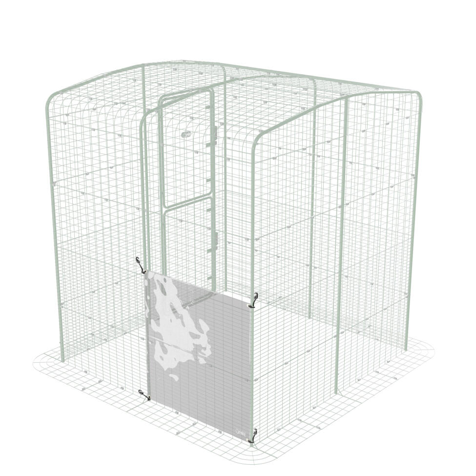 Couvercle transparent pour le passage à pied - latéral