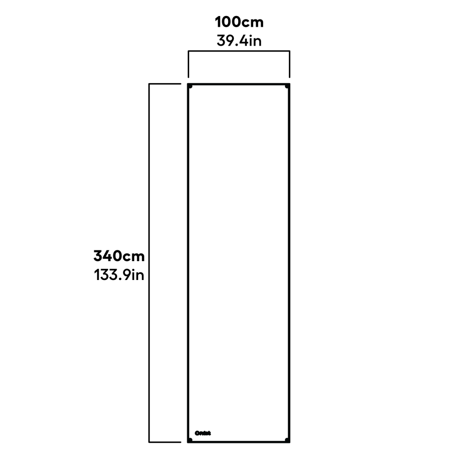 Durchsichtige verlängerungsabdeckung mit rinnenkante für Eglu pro - abmessungen für den gesamten lauf (810.0528)