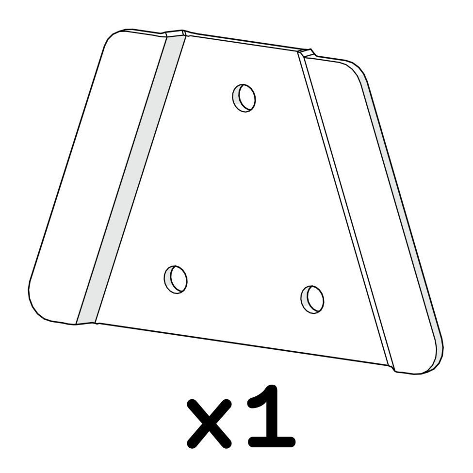 Plaque de montage cp 014.1135 x1