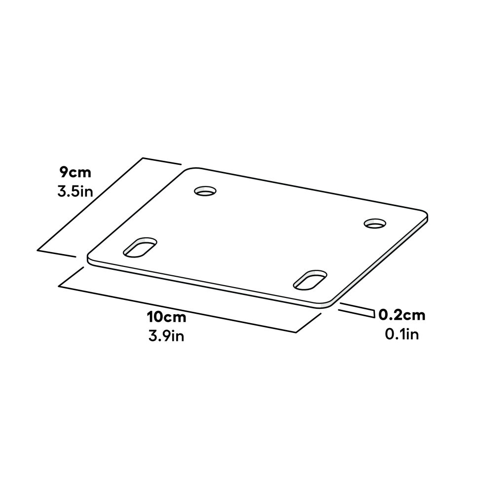 Eglu Cube mk2 bracket roof joint dimensions (064.1155)