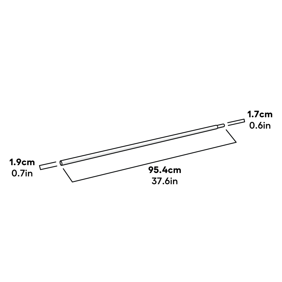 Cube Mk2 Extension Pole Side Dimensions (064.1076)