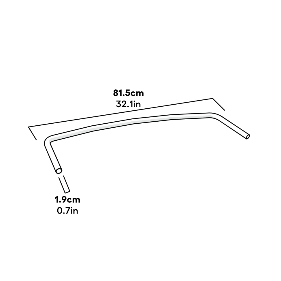 Cube mk2 extension pole top dimensions (064.1077)