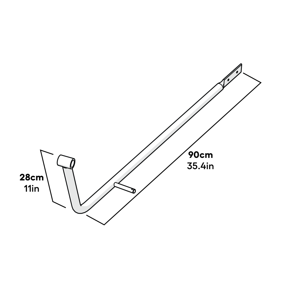 Cube Mk2 Lever Arm Right Assembly Dimensions (064.0041)