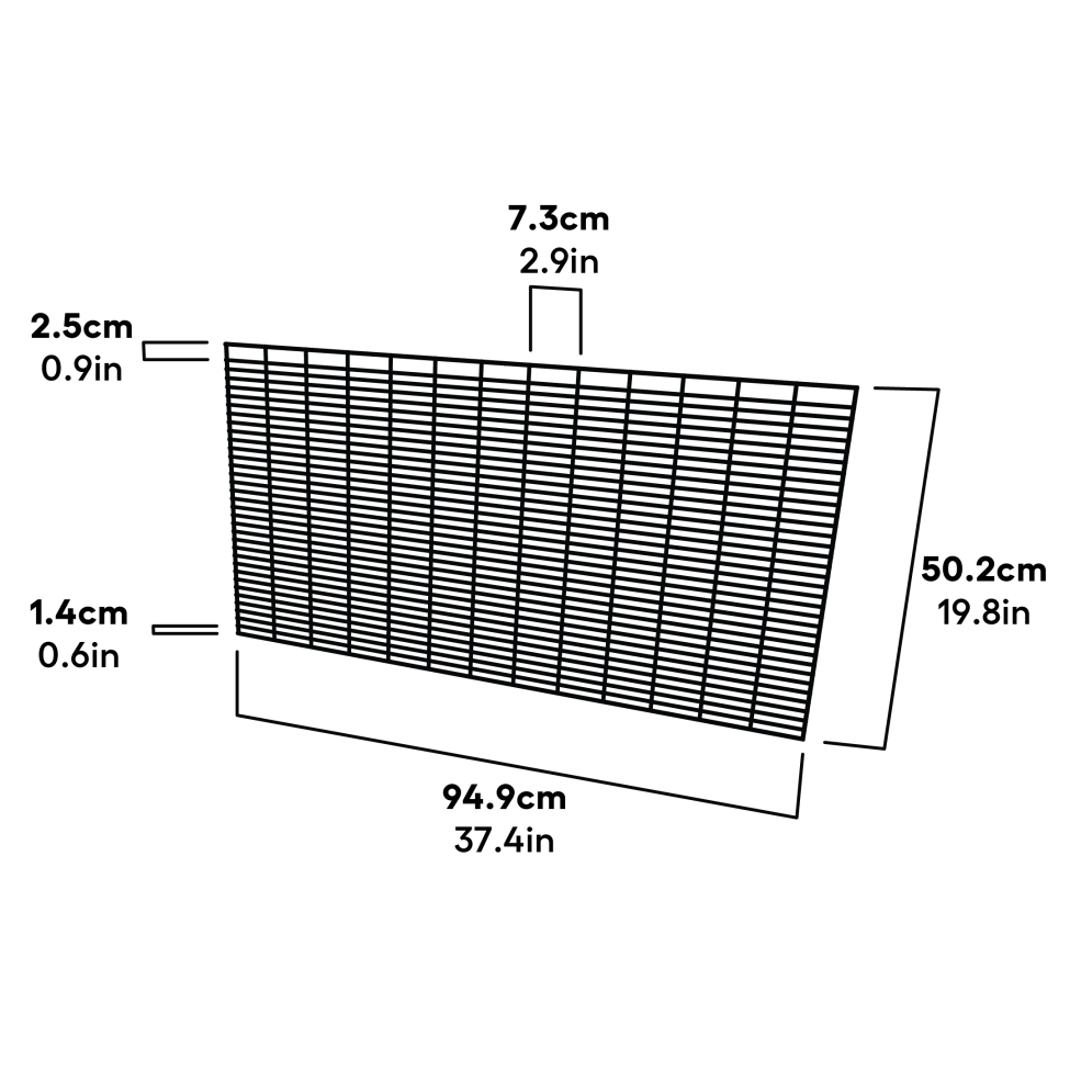 Cube mk2 run panel zijde 14mm afmetingen (064.1267)