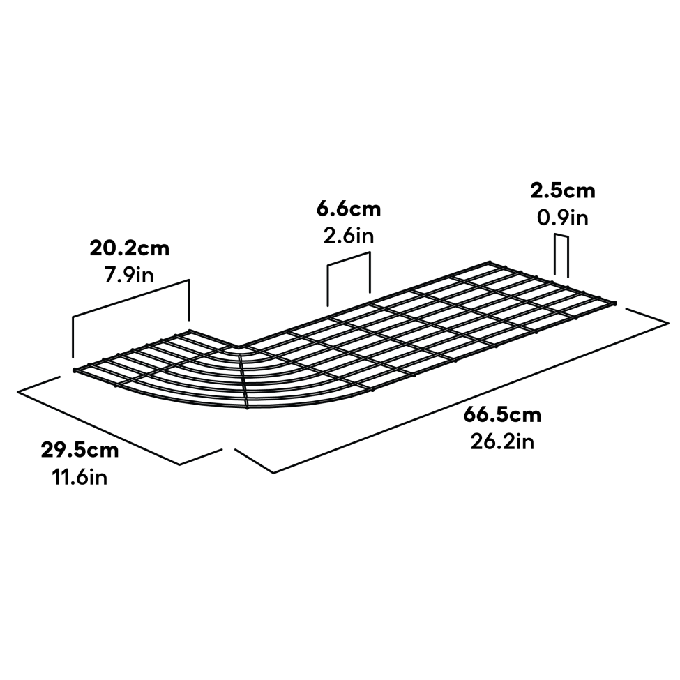 Cube Mk2 Run Panel Skirt Corner Dimensions (064.1073)
