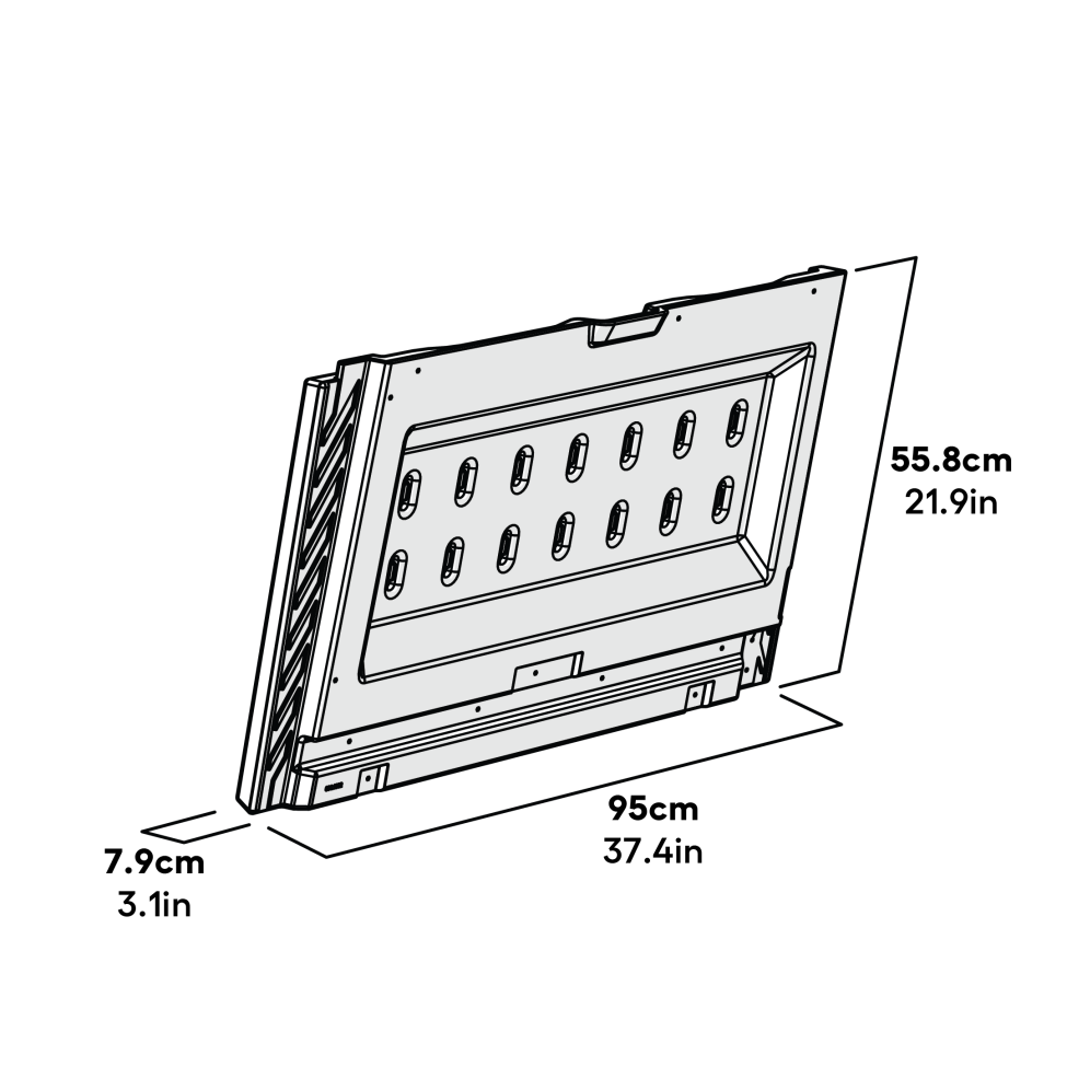 Cube Mk2 Side Panel Right - Green Dimensions (064.1002)
