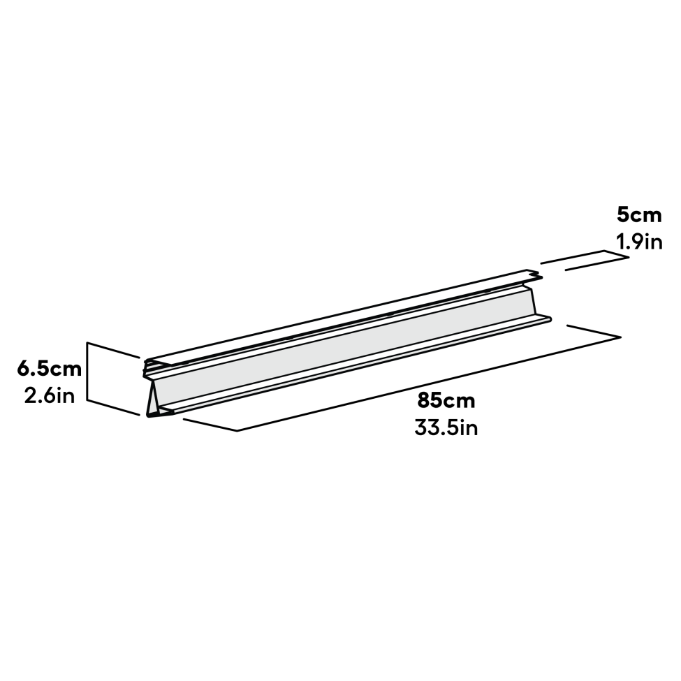 Cube mk2 tray runner dimensions (064.1101)