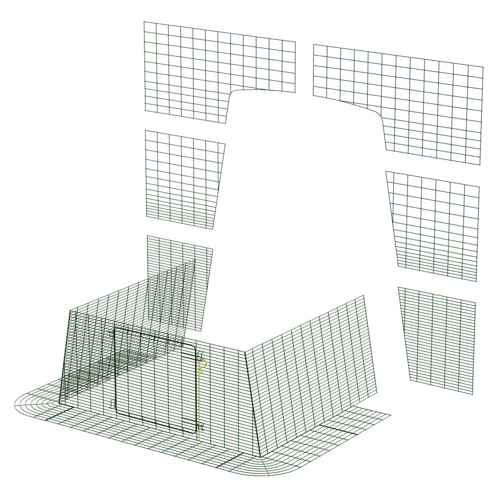 Cube til walk-in løbegård forbindelsessæt