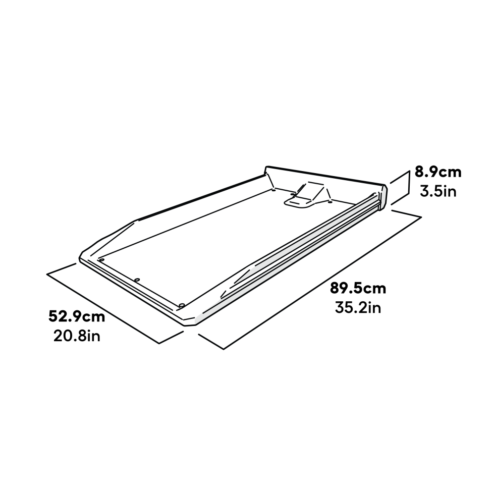 Droppings Tray Dimensions (114.1012)