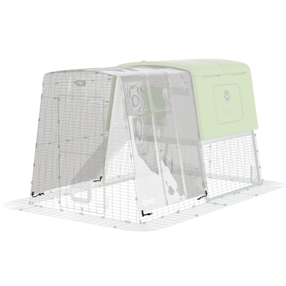 Eglu Cube large chicken coop clear run cover