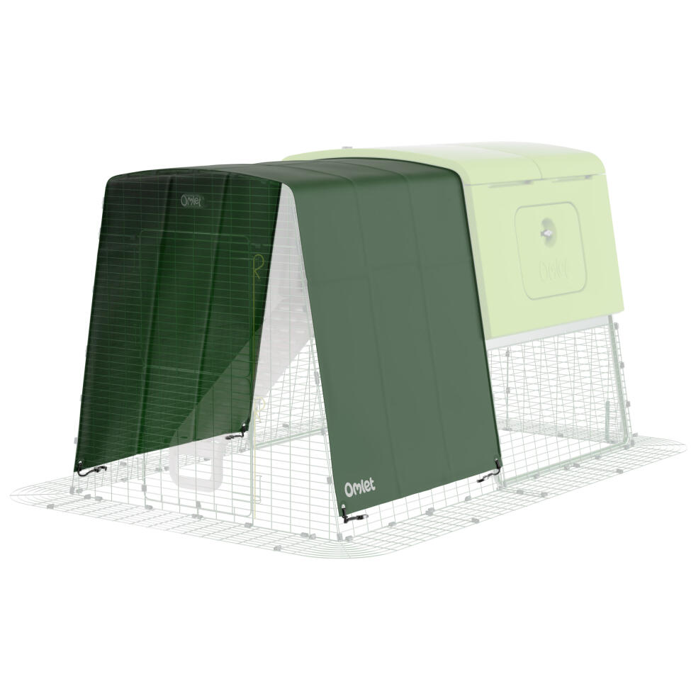 Heavy duty tarp with gutter edge for Eglu Cube - full run