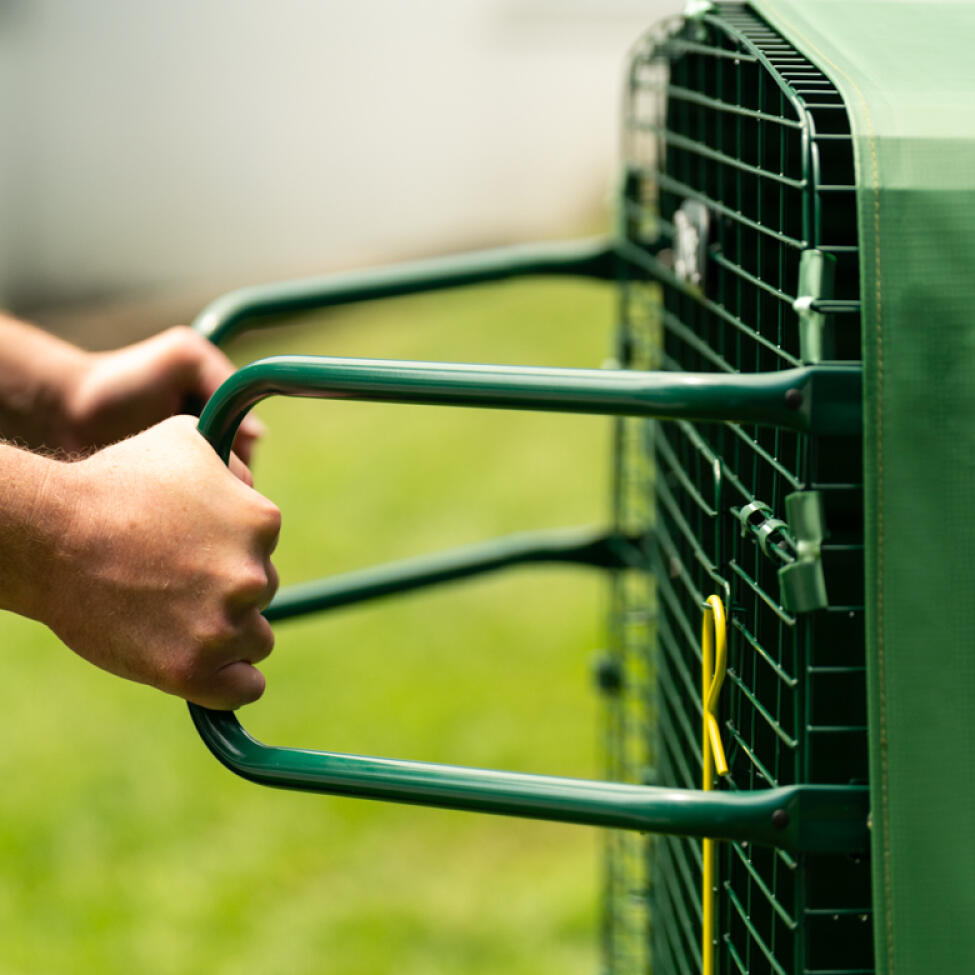 Eglu Cube large chicken coop run with handles