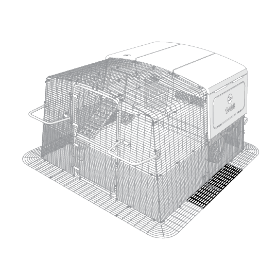 Eglu Cube mk2 & pro run panel skirt straight (064.1074) Eglu 